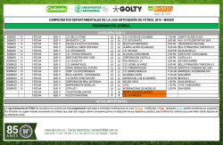 programaci&oacute;n marzo 11 - Liga Antioque&ntilde;a de F&uacute;tbol