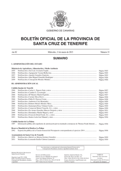 Bolet&iacute;n 033/2015, de fecha 11/3/2015