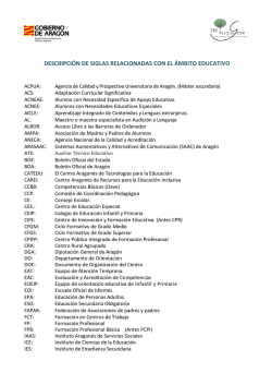 descripci&oacute;n de siglas relacionadas con el &aacute;mbito educativo