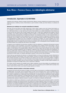 La ideolog&iacute;a alemana