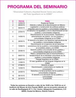 PROGRAMA DEL SEMINARIO