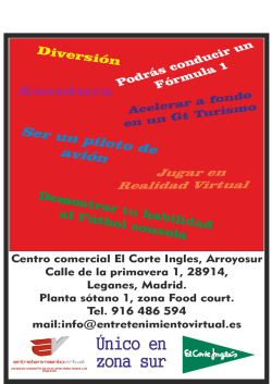 &Uacute;nico en zona sur - Entretenimiento Virtual