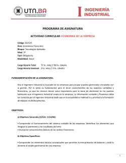 Departamento de Ingenier&iacute;a Industrial