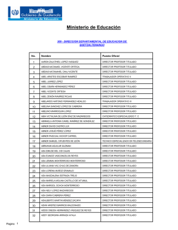 Ministerio de Educaci&oacute;n