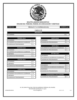 11 - Tribunal Federal de Conciliaci&oacute;n y Arbitraje