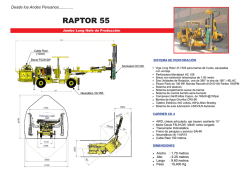 CATALOGO COMERCIAL RAPTOR 55