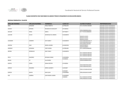 Coordinaci&oacute;n Nacional del Servicio Profesional Docente