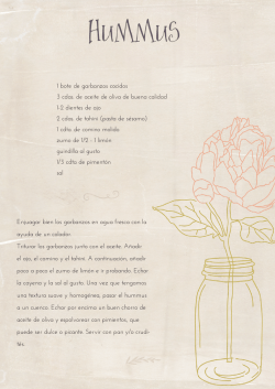 1 bote de garbanzos cocidos 3 cdas. de aceite de oliva de buena