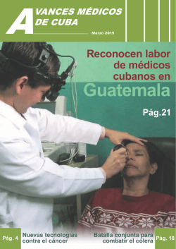Avances M&eacute;dicos de Cuba