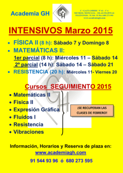 INTENSIVOS Marzo 2015