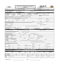 SOLICITUD DE CREDITO PARA PERSONAS JURIDICAS
