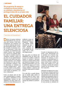 EL CUIDADOR FAMILIAR: UNA ENTREGA SILENCIOSA