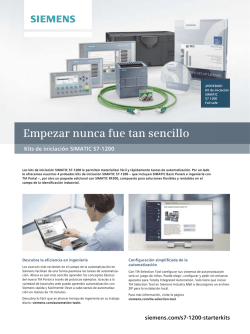 Kits de iniciaci&oacute;n SIMATIC S7-1200