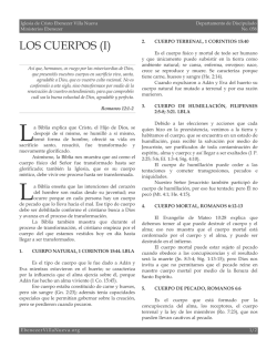 LOS CUERPOS (I) - Ebenezer Villa Nueva