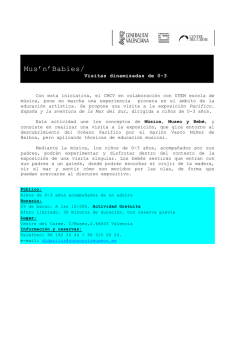 musn babies talleres 0 a 3 a&ntilde;os