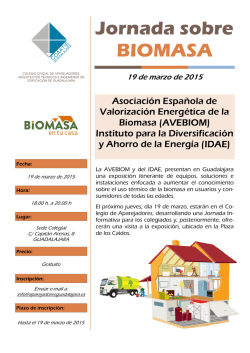 Jornada sobre BIOMASA
