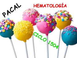 PACAL HEMATOLOG&Iacute;A CICLO 1211