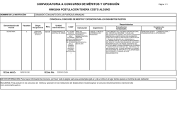 convocatoria a concurso de m&eacute;ritos y oposici&oacute;n