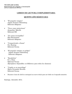 libros de lectura complementaria quinto a&ntilde;o b&aacute;sico 2015