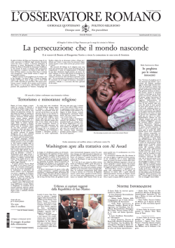 L`OSSERVATORE ROMANO