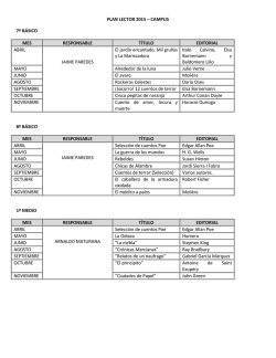 PLAN LECTOR 2015 &ndash; CAMPUS 7&ordm; B&Aacute;SICO MES RESPONSABLE