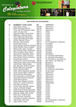 Colegiatura Colegiatura - Colegio de Ingenieros del Peru