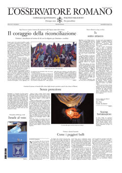 L`OSSERVATORE ROMANO