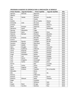 Lista de beneficiarios de becas de la Senacyt