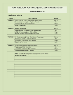 Plan Lector 5&deg; a 8