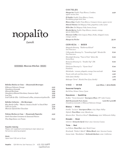 COCTELES CERVEZA ~ BEER VINO ~ WINE