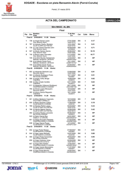 XOGADE - Escolares en pista Benxamin-Alevin (Ferrol