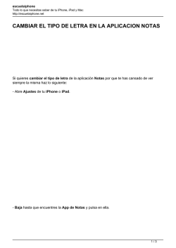 cambiar el tipo de letra en la aplicacion notas