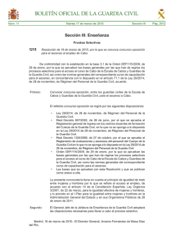 convocadas 250 plazas para ascenso a cabo de la guardia