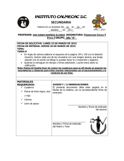 SECUNDARIA - instituto calmecac