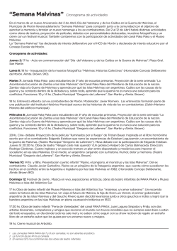 Cronograma de actividades