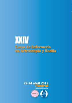 Curso de Enfermer&iacute;a en Artroscopia y Rodila - aea