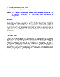 Una caracterizaci&oacute;n de la distribuci&oacute;n Gompertz Makeham, v&iacute;a la