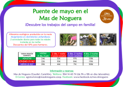 Puente de mayo en el Mas de Noguera