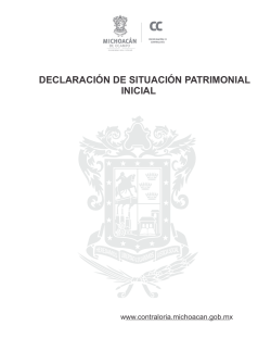 DECLARACI&Oacute;N DE SITUACI&Oacute;N PATRIMONIAL INICIAL