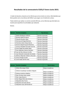 becas 2015