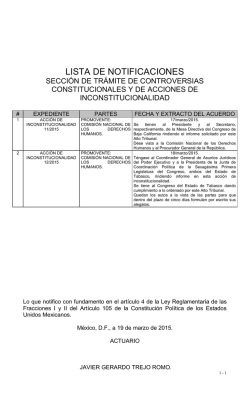 listas de 19 de marzo de 2015