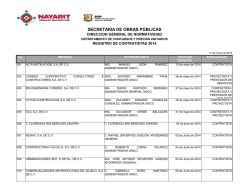 Padr&oacute;n de Contratistas 2014