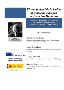 El veto judicial de la Uni&oacute;n al Convenio Europeo de Derechos