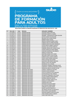 n&deg; cod. univ filial escuela apellidos y nombres 1 2151704963 callao