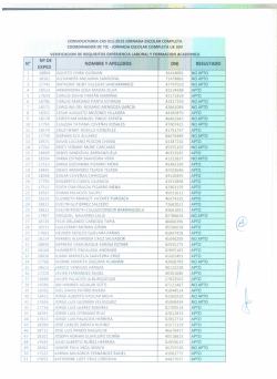 relacion de aptos y no aptos convocatoria cas n 11