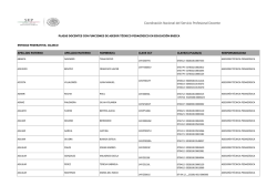 Coordinaci&oacute;n Nacional del Servicio Profesional Docente