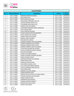 CUAUHTEMOC - Seguro de Desempleo