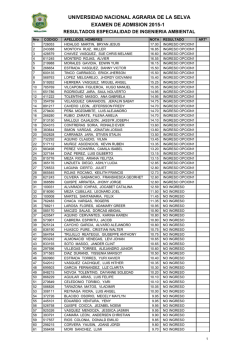 Ingenier&iacute;a Ambiental - Universidad Nacional Agraria de la Selva