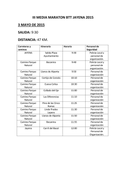 iii media maraton btt jayena 2015 3 mayo de 2015 salida: 9:30