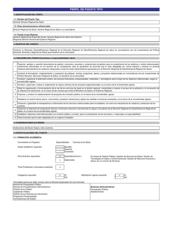 PERFIL DE PUESTO TIPO